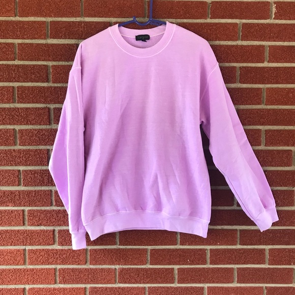 lilac crew neck sweatshirt